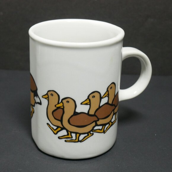 Marc Tetro Coffee Tea Mug Duck & Ducklings Danesco Montreal Canada - Picture 2 of 5